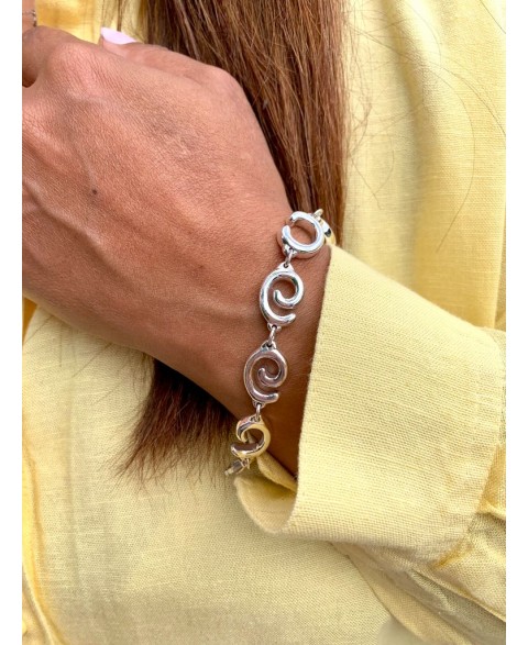 Pulsera Caracol Plata