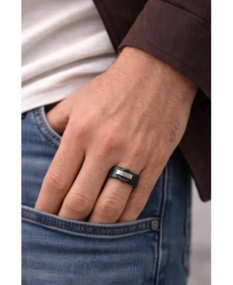 Anillo Mister Negro Acero
