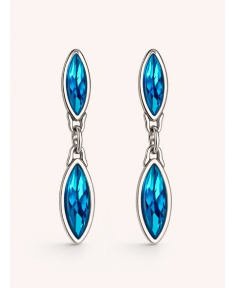 Pendientes Iris Azul Ciclón