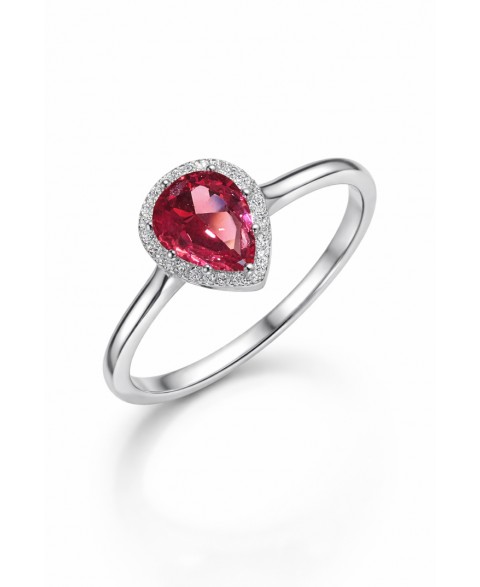 Anillo Gota Mirlo Rojo...