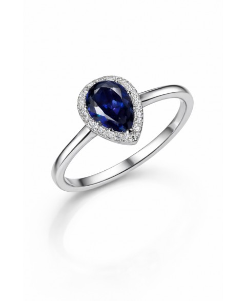 Anillo Gota Mirlo Azul...
