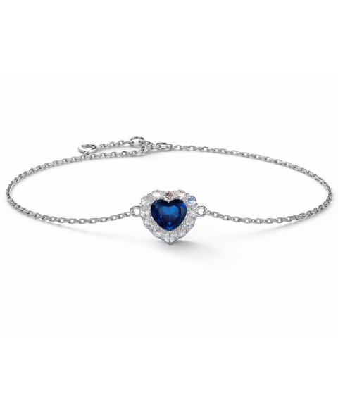 Pulsera Corazón Azul con...