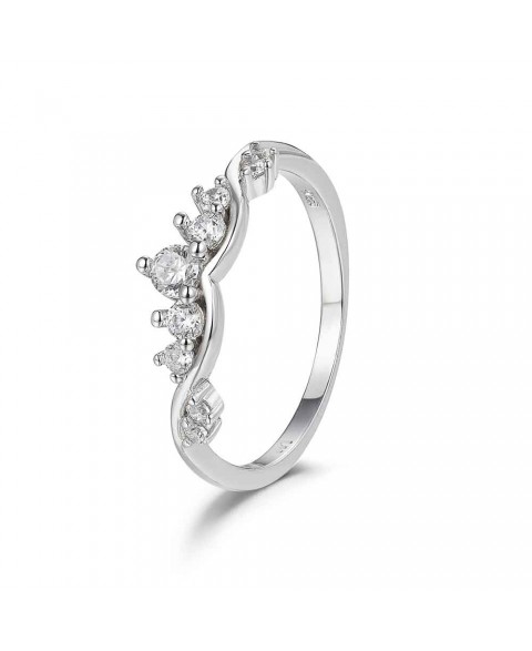 Anillo Tiara Circonitas Plata