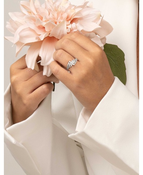 Anillo Luzia Circonitas Plata