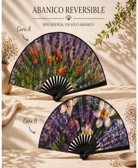 Abanico Italiano Flor Eterna