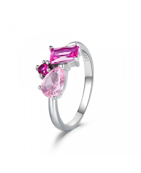 Anillo Marsella Rosa Plata