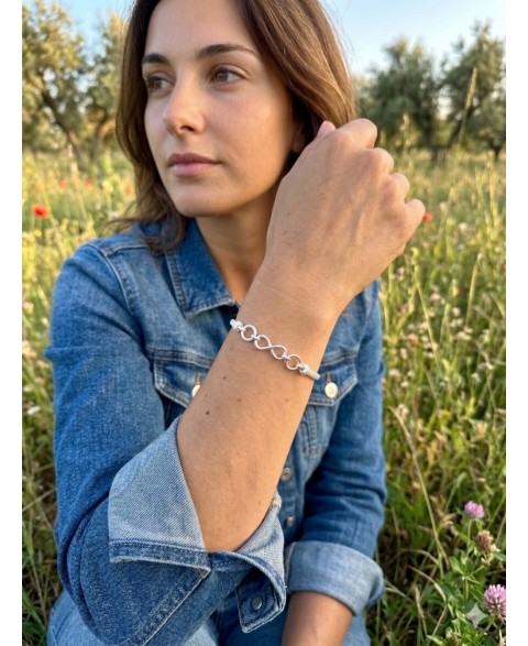 Pulsera Infinito Pop Plata