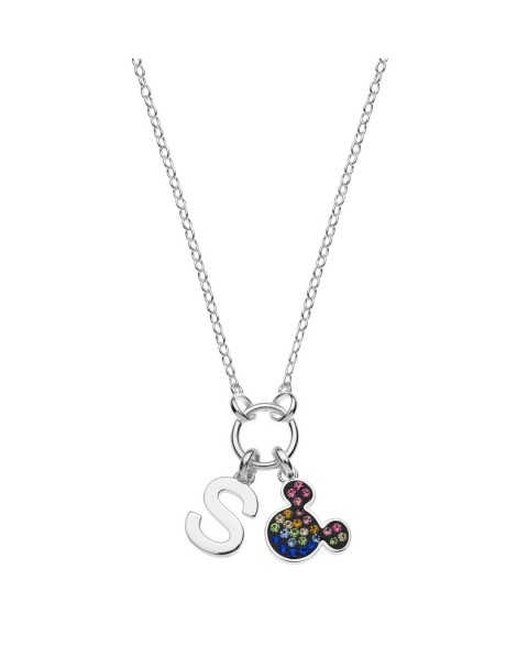 Collar Disney Letra S Plata