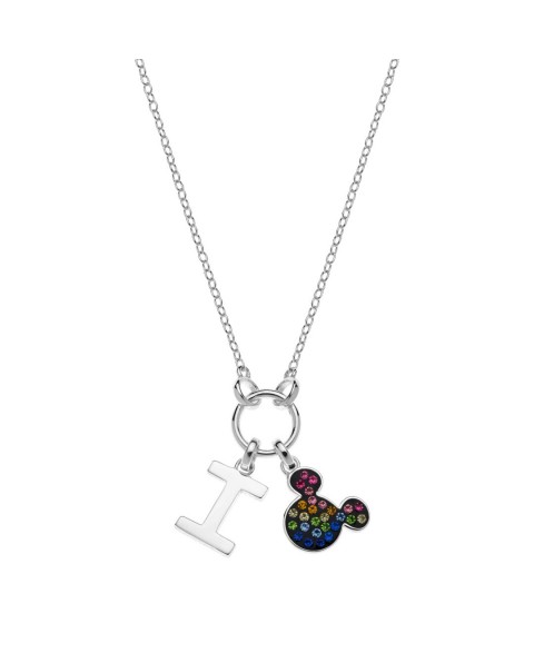 Collar Disney Letra I Plata