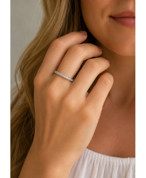 Anillo Alba Circonitas Plata 