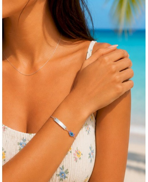 Pulsera Esclava Lilo Plata...